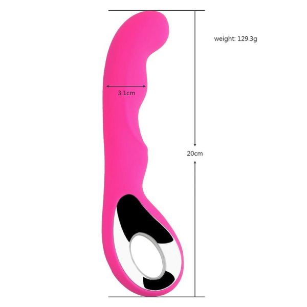 Вібратор для жінок G-Spot зігнутої форми з USB-зарядкою - Зображення 3