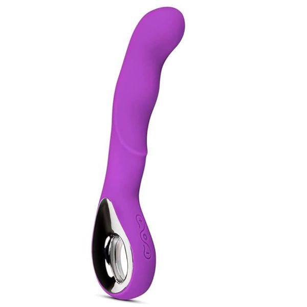 Вібратор для жінок G-Spot зігнутої форми з USB-зарядкою фіолетовий - Зображення 6