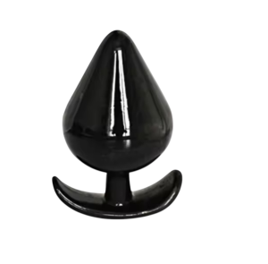 Силіконова анальна пробка чорна 5,8 см