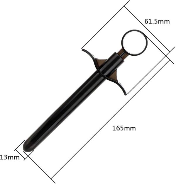 Аплікатор для лубриканта у вигляді шприца, чорний (Oil Pump) - Зображення 3