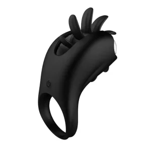 Вібраційне ерекційне кільце з 10 режимами, чорне