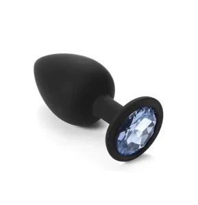 Силіконова анальна пробка з кристалом (розмір S)