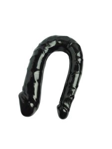 Подвійний фалоімітатор з медичного силікону, чорний