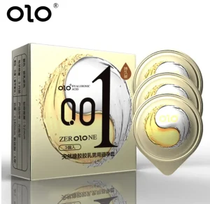 Презервативи OLO упаковка 3 шт золото