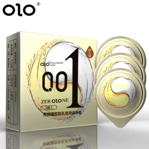Презервативи OLO упаковка 3 шт золото