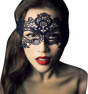 Інтимна жіноча маска БДСМ чорна