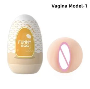 Реалістичний мастурбатор-вагіна у формі яйця для чоловіків