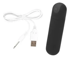 Міні-вібратор кулька,чорний, 10 режимів, USB зарядка