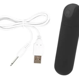 Міні-вібратор кулька,чорний,  10 режимів, USB зарядка