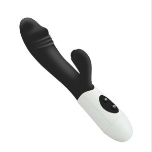 Вібратор із кліторальним стимулятором «Duo Touch» – чорний