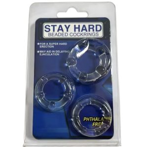 Набір ерекційних кілець прозорих силіконових