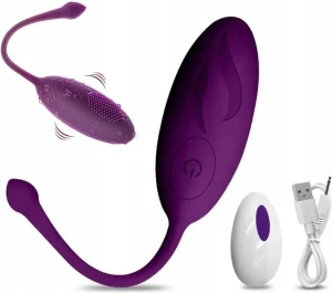 Інноваційне інтимне яйце з вібрацією та дистанційним керуванням фіолетове