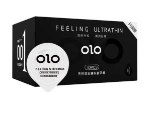 Презервативи OLO упаковка 10 шт, чорні