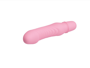 Сучасний рельєфний вібратор Pretty Love Beck, світло рожевий