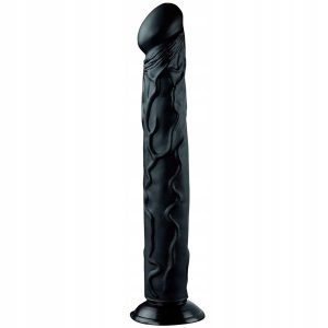Мегавеликий фаллоімітатор на присоску Реалістичний Big Dildo 35/6см чорний