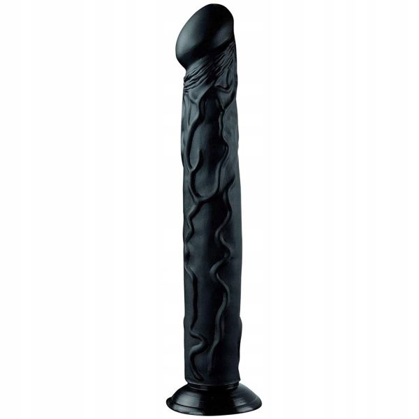 Мегавеликий фаллоімітатор на присоску Реалістичний Big Dildo 35/6см чорний