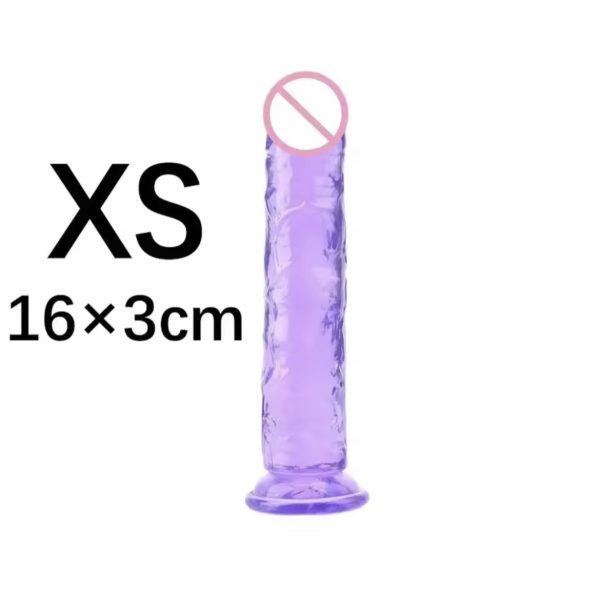 Силіконовий фаллоімітатор на присосці XS, фіолетовий - Зображення 4