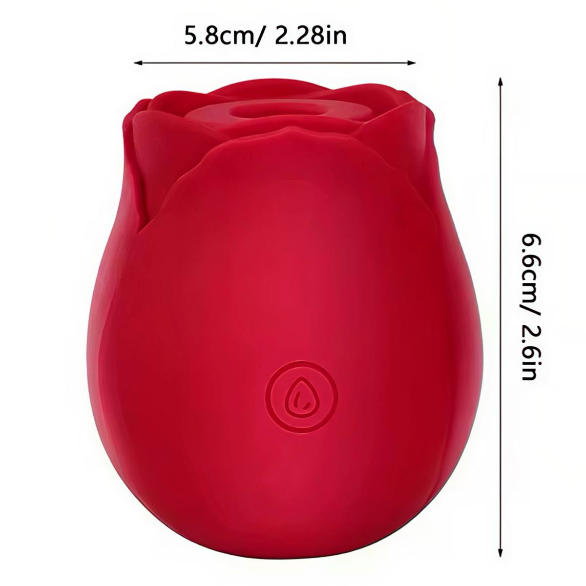 Вакуумний кліторальний вібратор троянда червона - Зображення 5