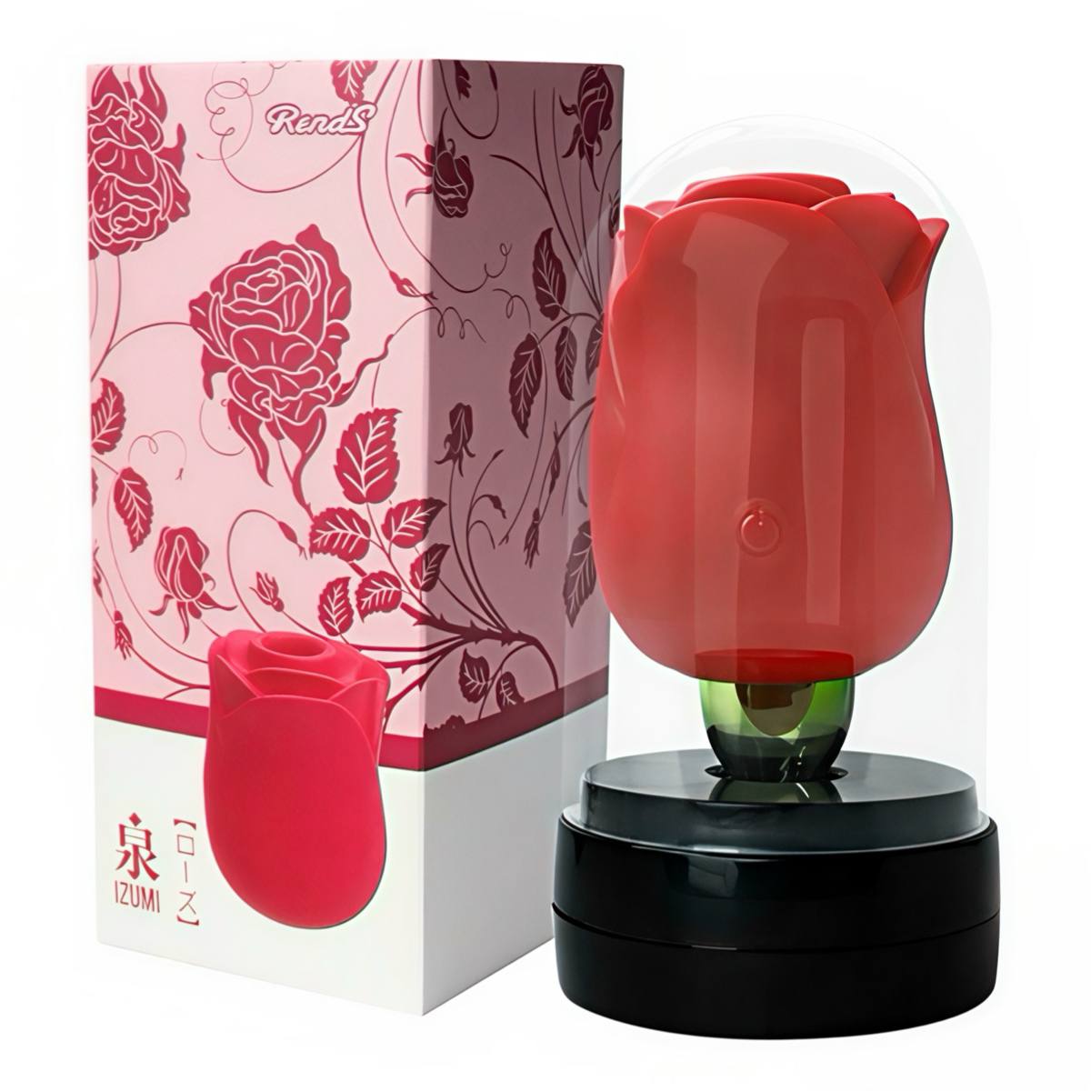 Вібратор троянда з вакуумною стимуляцією 2в1 у колбі — изображение 5