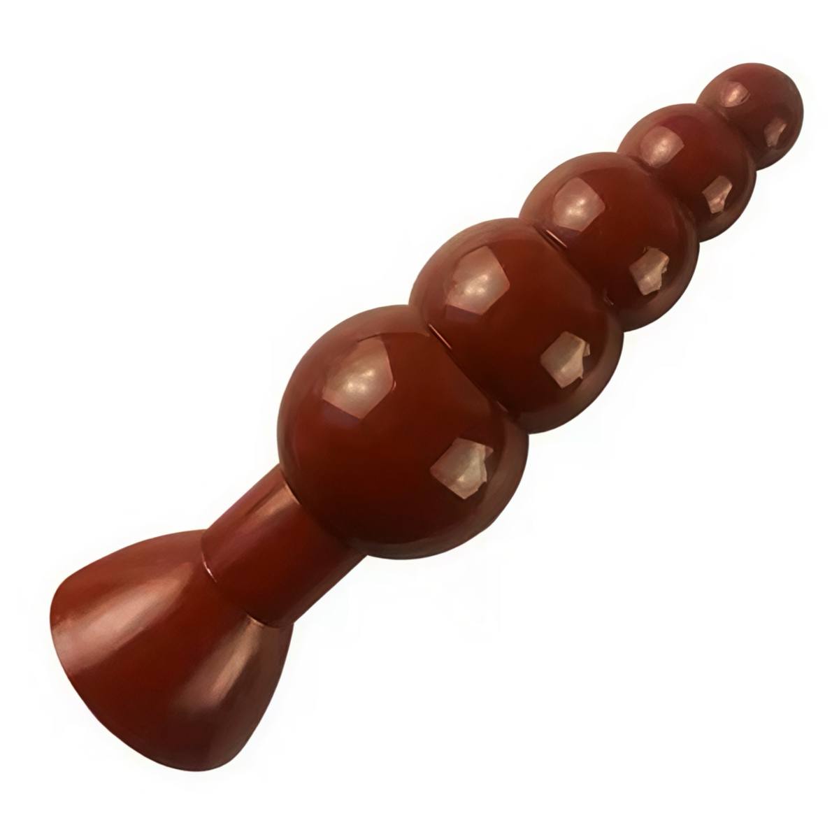 Анальна пробка 5 кульок з розширенням, коричнева - Зображення 4