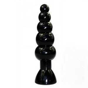 анальна пробка 5 кульок з обмежувачем, силікон