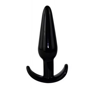 анальна пробка конусна силіконова зі стопером 12 см