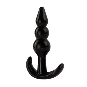 анальна пробка з поступовими кульками з мякого силікону