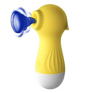 вакуумний вібратор міні 10 см жовтий