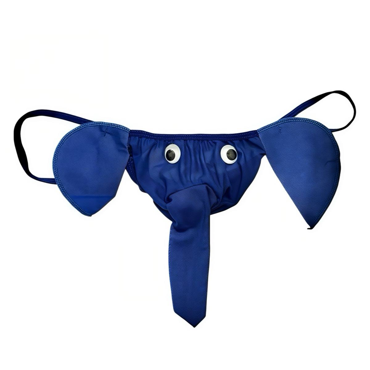 Труси слоник сині еротичні еластичні - Зображення 2