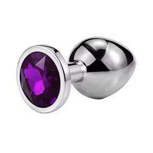 металева анальна пробка з кристалом для температурної стимуляції