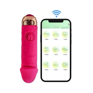 смарт вібропуля з керуванням через додаток, силікон, 10 режимів