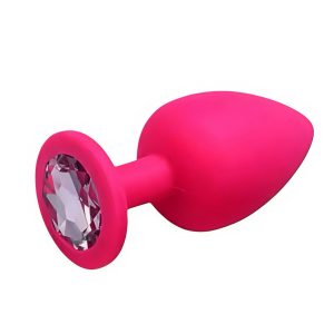 анальна пробка силіконова, збільшений розмір 85 мм, рожева