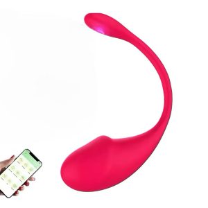 смарт віброяйце з додатком у рожевому кольорі