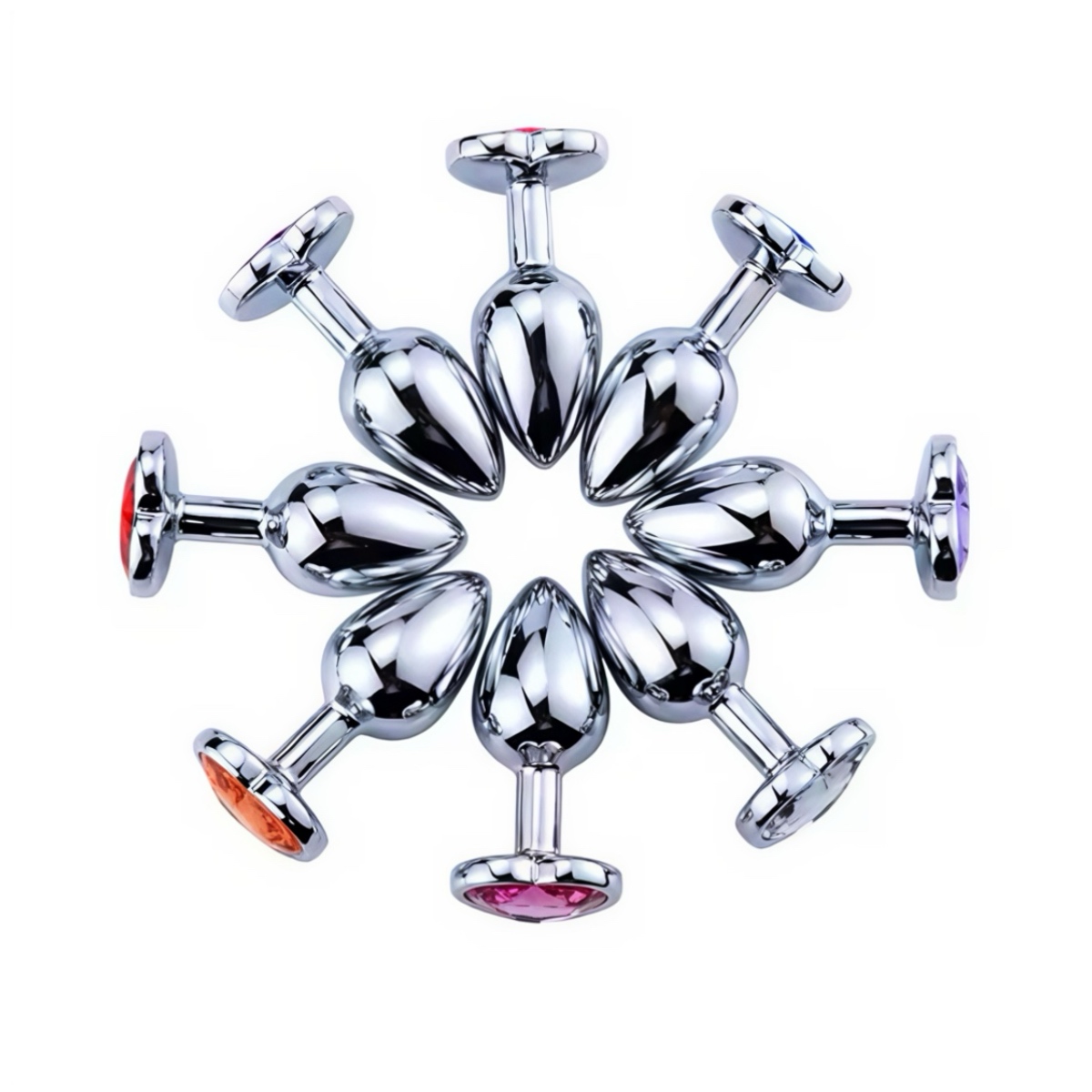 Анальний плаг металевий M з кристалом для температурної стимуляції - Зображення 5