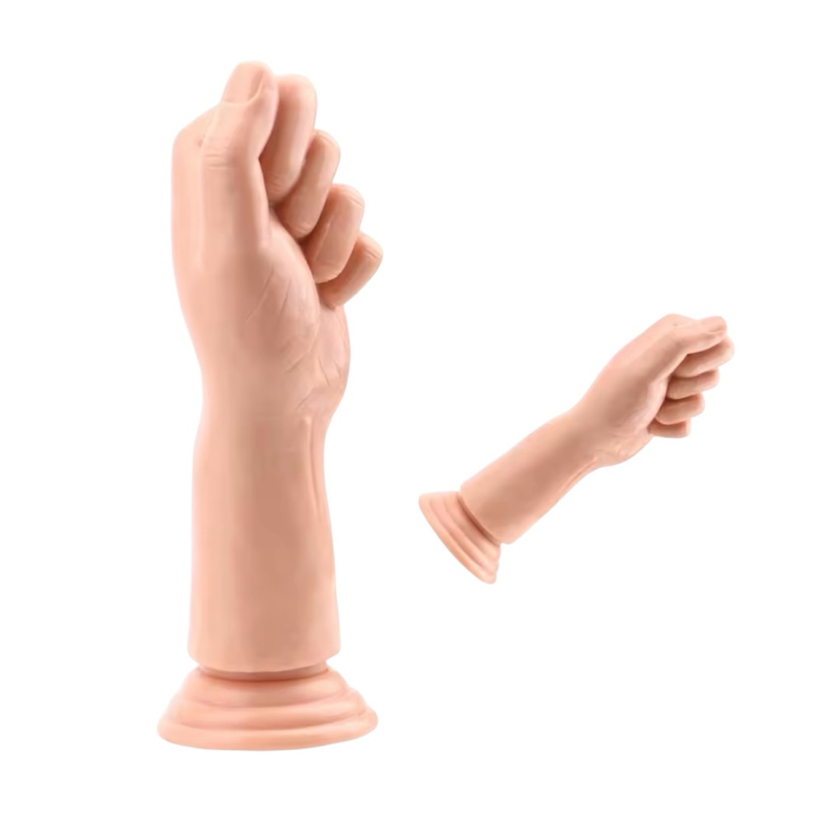 Силіконовий кулак з присоскою тілесного кольору, 18 см - Зображення 4