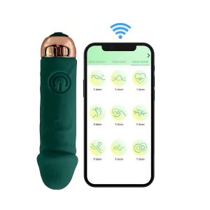 смарт вібратор з керуванням через додаток Love Spouse, силікон, зелений