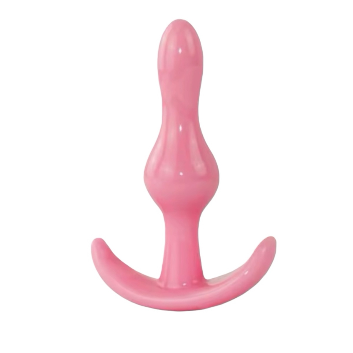 анальна пробка фігурна рожева 9 см