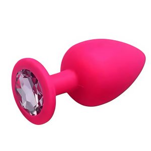 анальна пробка силіконова 95 мм, рожева