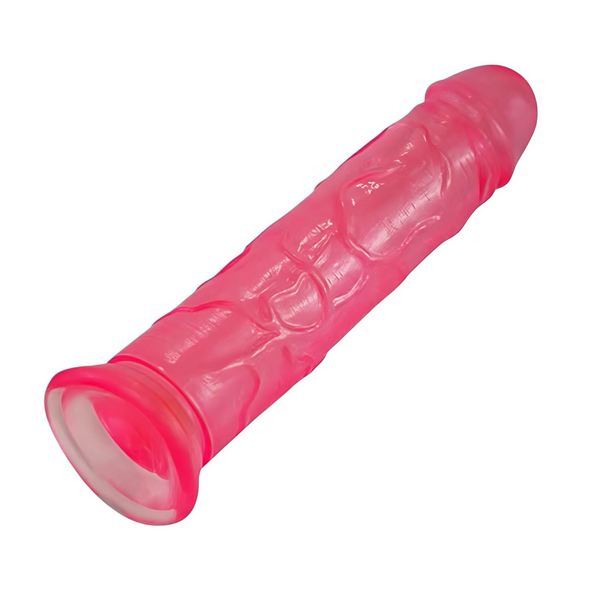 Фалоімітатор рельєфний із присоскою для вагінального та анального використання, 18,5 см рожевий - Зображення 6