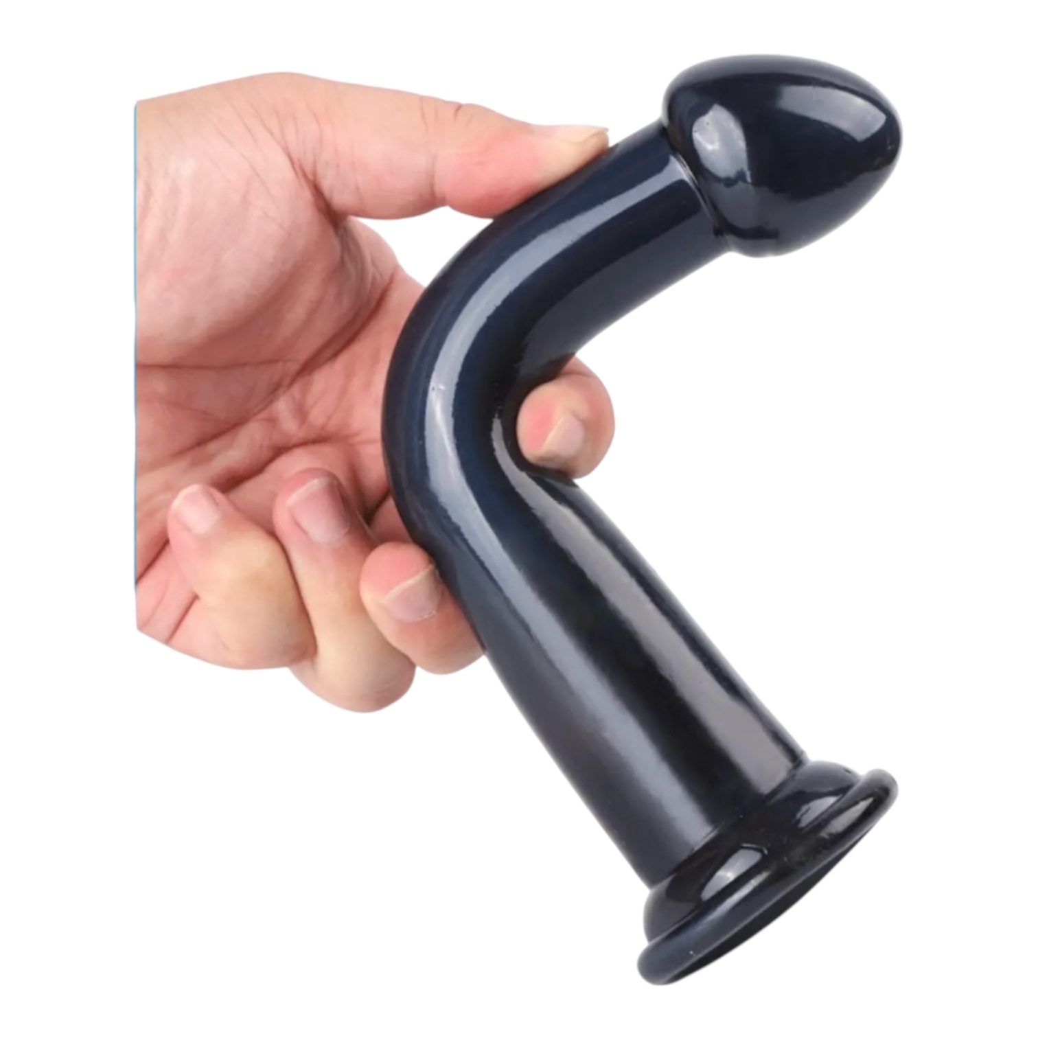 Фалоімітатор гладкий на присосці для анального та вагінального використання, 22 см — изображение 4