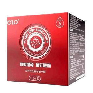 презервативи OLO NEO рельєфні з великими точками з гіалуроновою кислотою, 10 шт