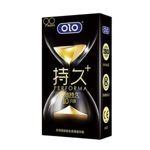 презервативи ультратонкі чорні OLO Performa Black, 10 шт