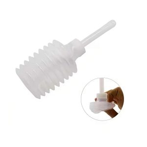 одноразова анальна спринцівка складна компактна з гладким наконечником для інтимної гігієни