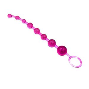 анальні кульки з градієнтним розміром і кільцем, силікон рожевий для анальної стимуляції, анальний плаг