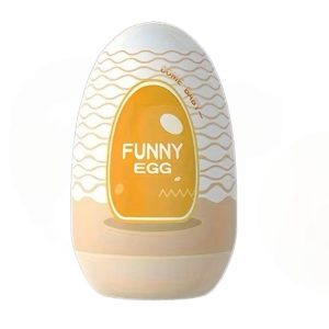 мастурбатор яйце Funny Egg з реалістичним каналом та еластичною текстурою TPE матеріал