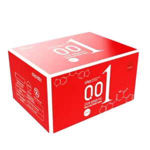 ультратонкі презервативи OLO Zerolone 0,01 мм з розігріваючим ефектом 10 штук червона упаковка